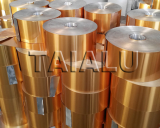 Golden Lacquered Aluminum Coil Foil for Pharmaceutical Cap